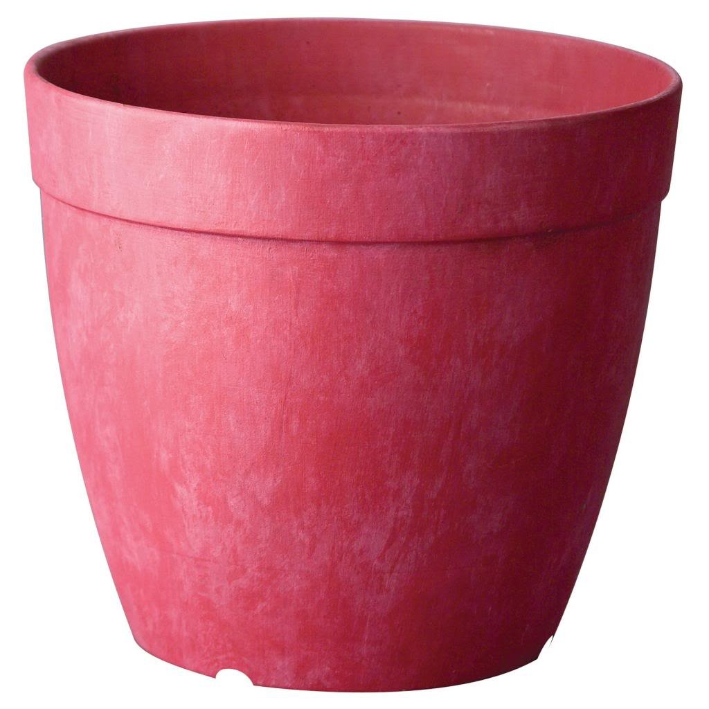 Novelty Artstone Dolce Round Planter, 10-Inch, Rose