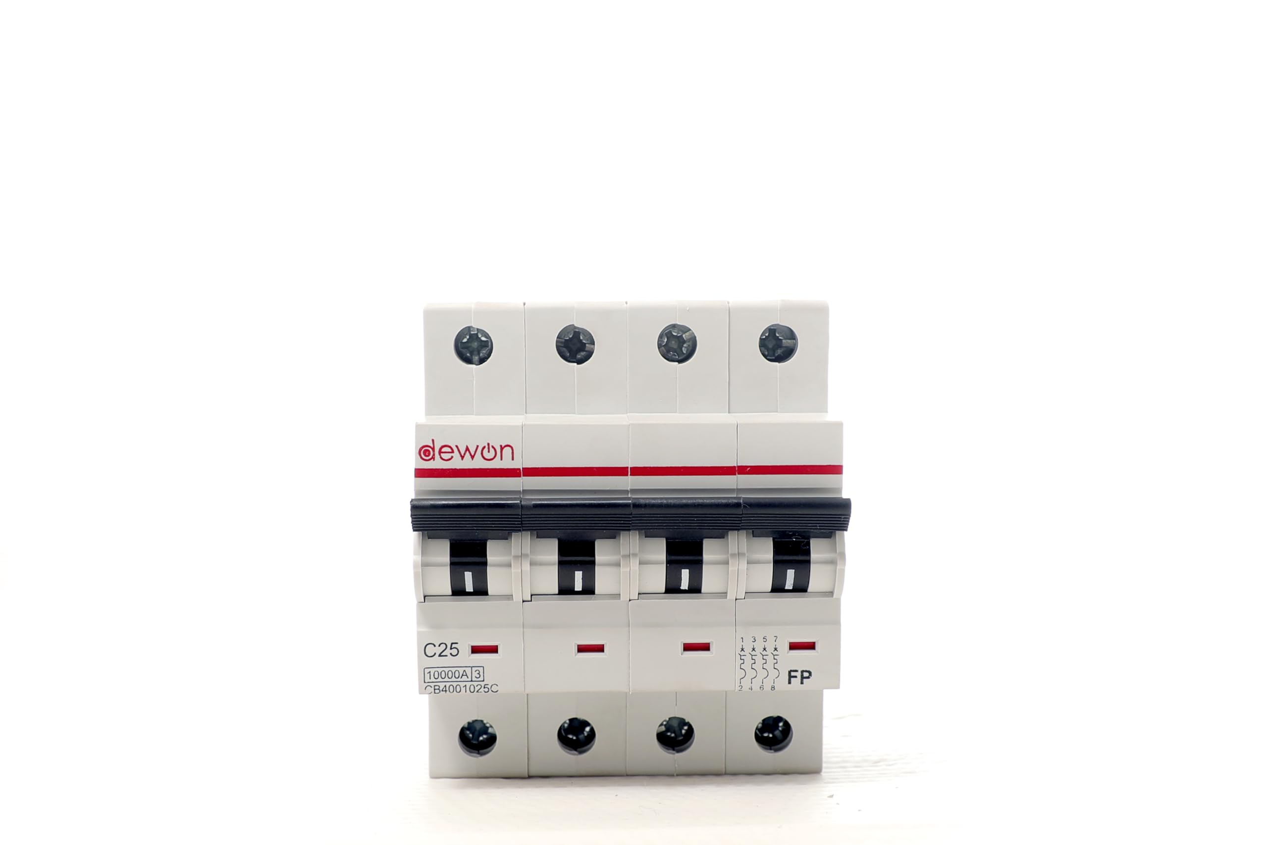 25A Four Pole MCB | 4 Pole Miniature Circuit Breaker | C Type | 10kA Breaking Capacity | DIN Rail Mount | Overload & Short Circuit Protection | For Industrial & Commercial Use-image-35
