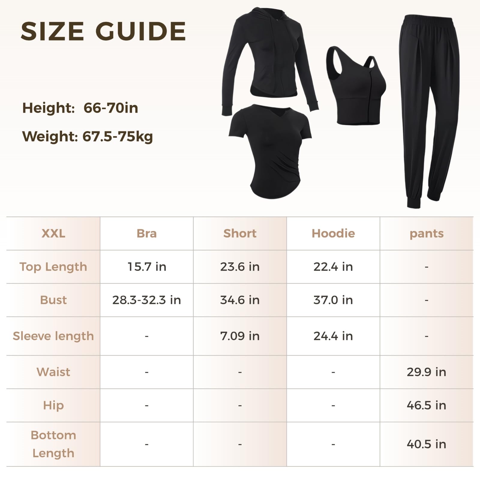 Conjunto de entrenamiento de 4 piezas para mujer, tallas S a XXL, tela transpirable que absorbe el sudor para gimnasio y yoga, incluye chaqueta de manga larga, camiseta de manga corta, brasier