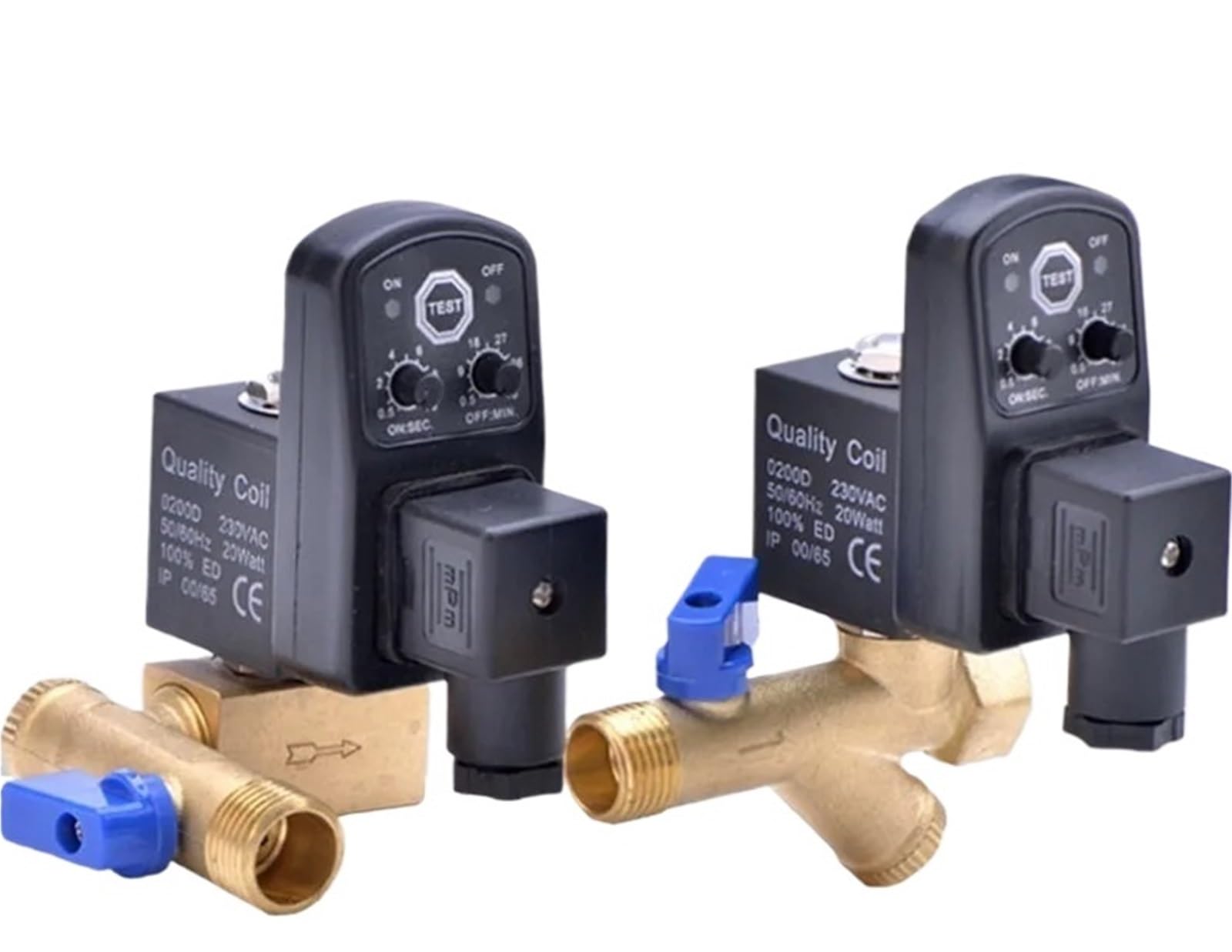 1 sztuka 1/2" DN15 220 V/24 V elektroniczny zawór spustowy z mosiądzu z automatycznym programatorem czasowym OPT-A B do chłodnicy zbiornika powietrza na sucho (typ typu split-body, AC220)