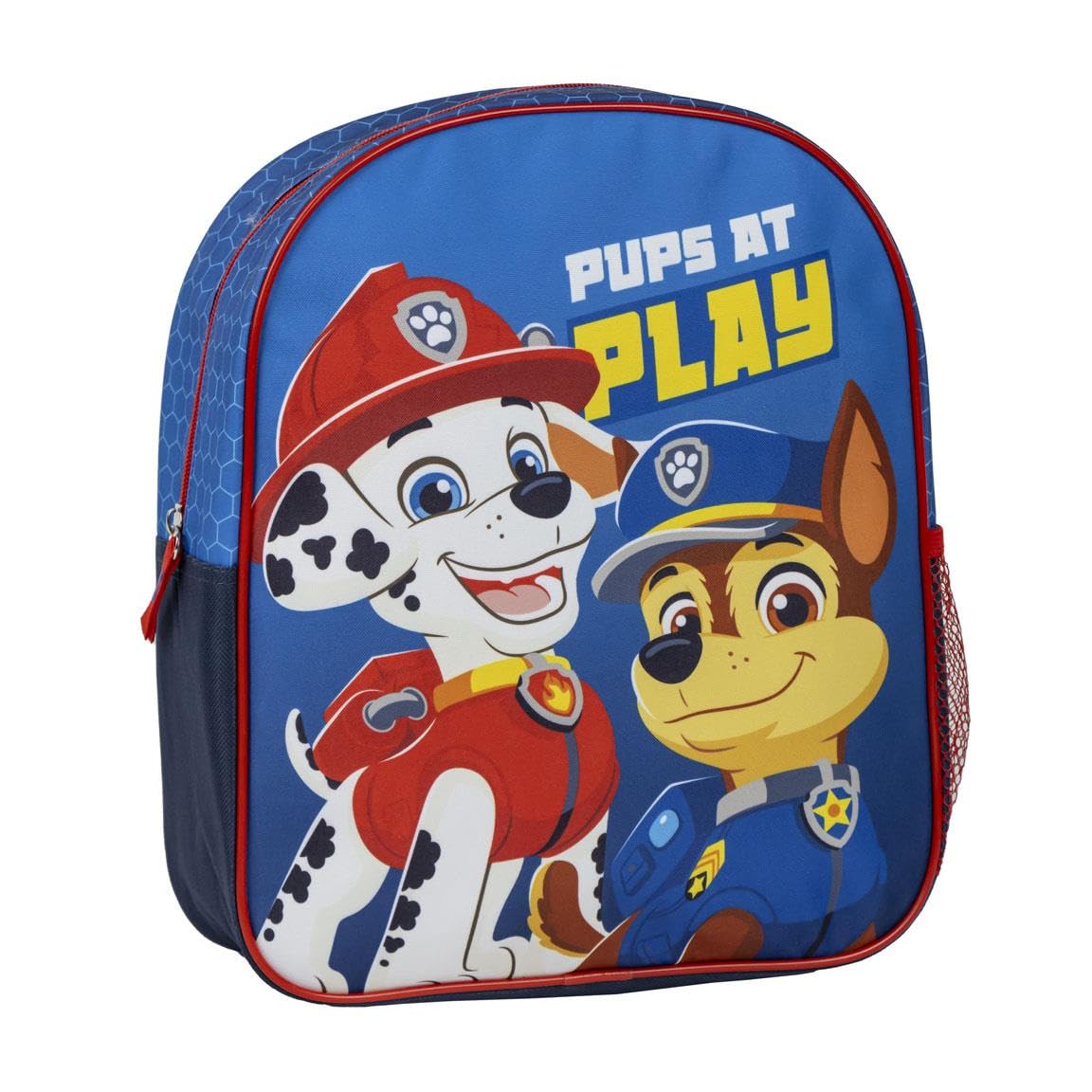 CERDÁ LIFE'S LITTLE MOMENTS Mochila Infantil Escolar de La Patrulla Canina - Color Azul - 25x20x29 cm - Fabricada en Poliéster - Con Cierre de Cremallera - Estampado de Chase y Marshall - Producto Original Diseñado en España