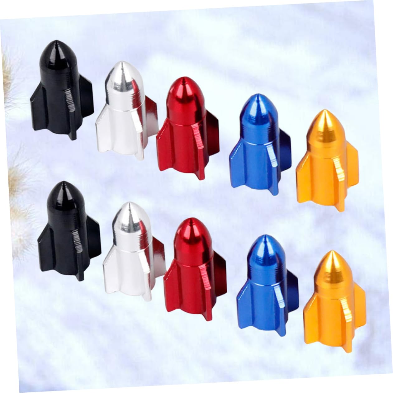 GALPADA 10pcs Metal Tire Valve Stem Caps for Bicycle Accessories for Bike Road Mountain Bike Tire Air Caps Dust Covers