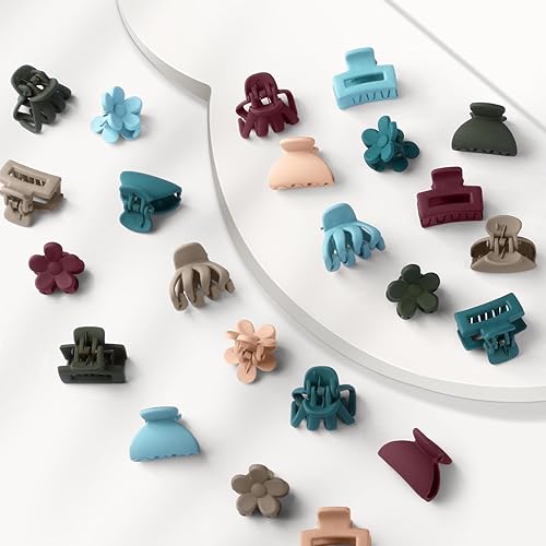 Miniatura 6 de 24 pinzas pequeñas para el cabello, pinzas pequeñas de 1 pulgada para mujeres y niñas, cabello delgado y grueso, accesorios de peinado lindos