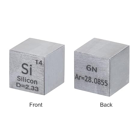 PATIKIL Silicon Cube, 10mm Si Density Cube