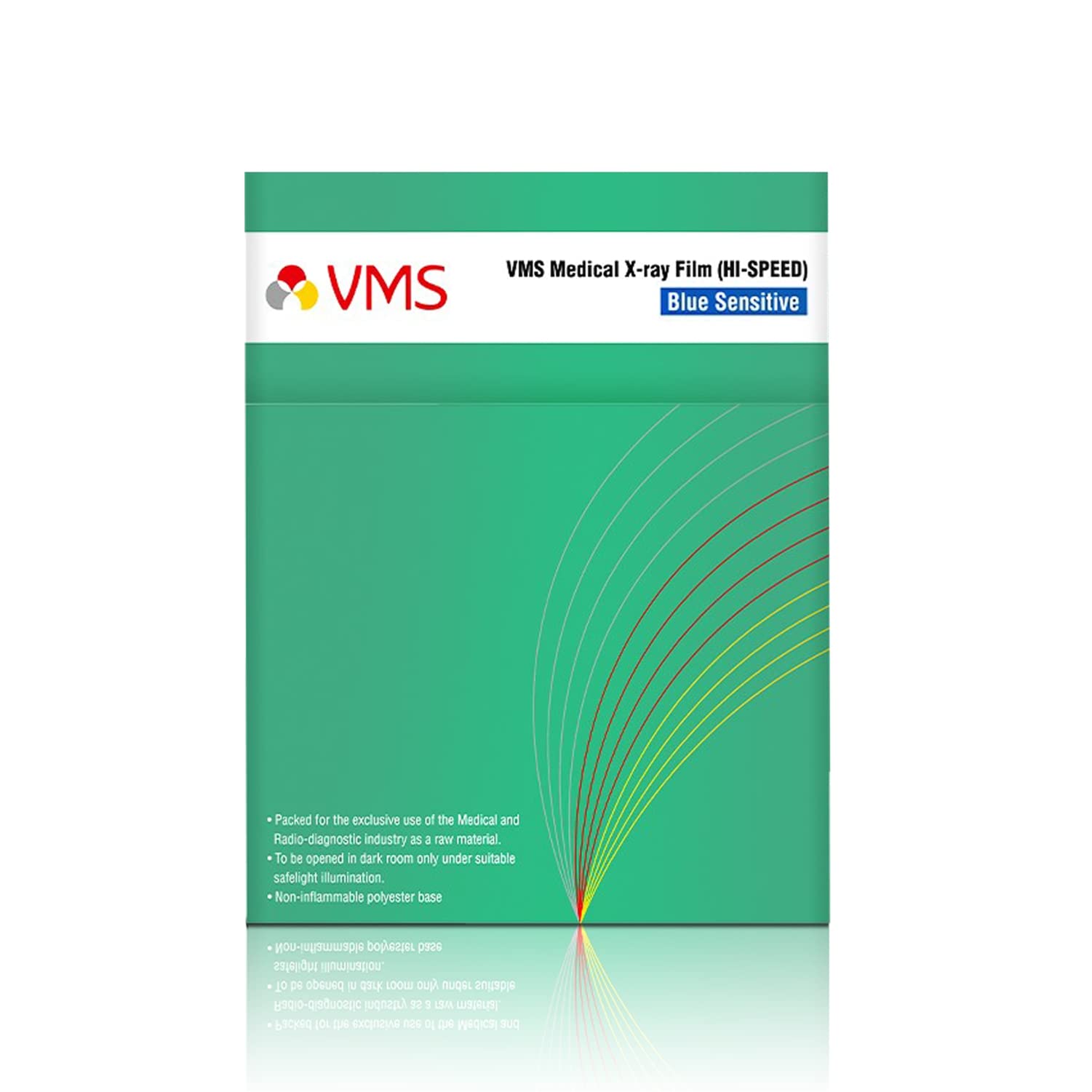 VMS HISpeed conventional Xray Medical Film Blue Base Sensitive 10'' X 12'' 50 Sheets XRay Film for X Ray Imaging