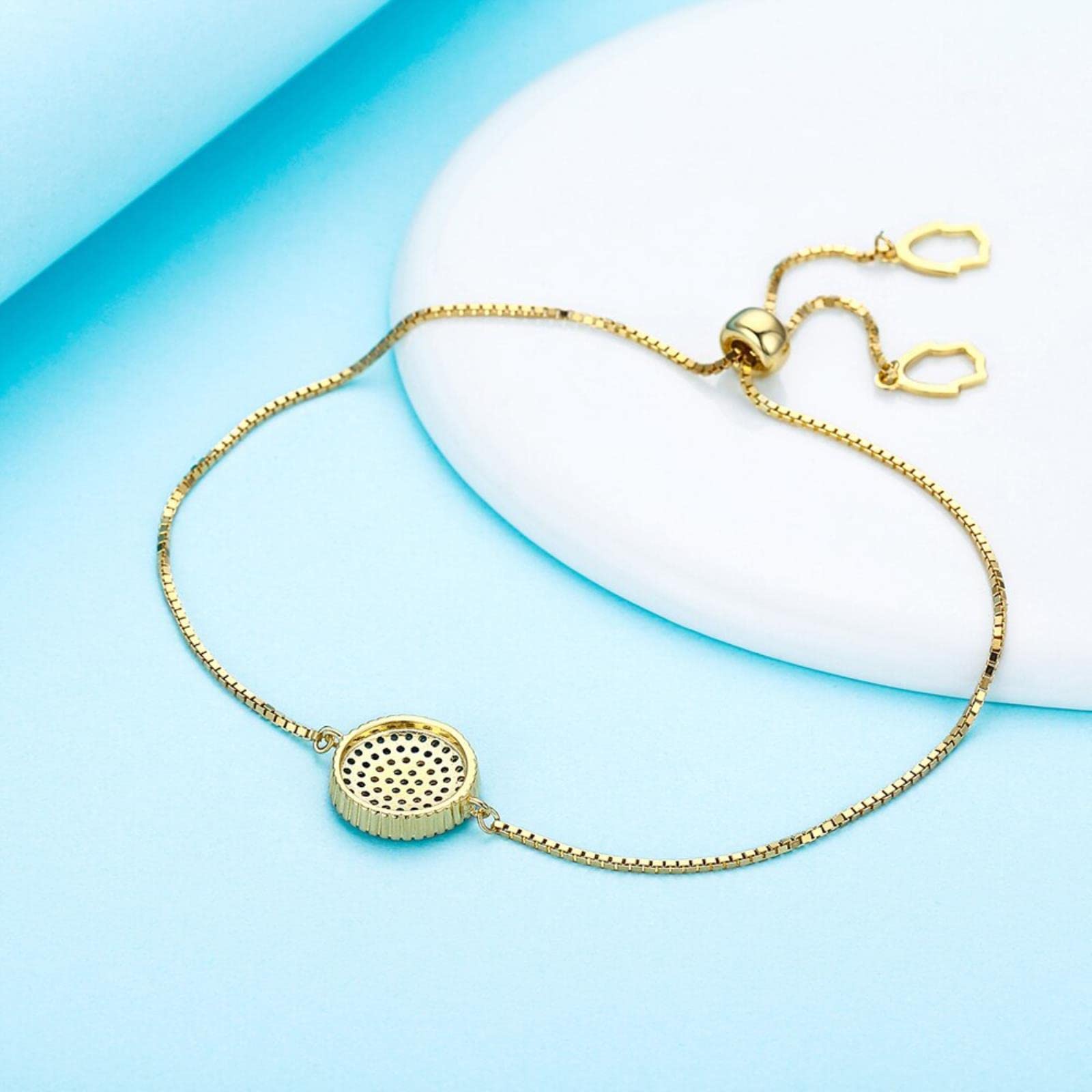 Pulsera De Plata De Ley 925 para Mujer, Joyería con Piedra Azul Cz, Abalorio De Mal De Ojo, Pulseras para Mujer, Turquía, Bohemio