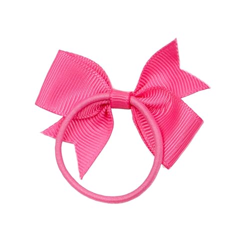 Miniatura 8 de Lazos para el pelo de bebé con lazos, 50 lazos de pelo de bebé de 2 pulgadas, bandas de goma duraderas, soportes para cola de caballo, accesorios