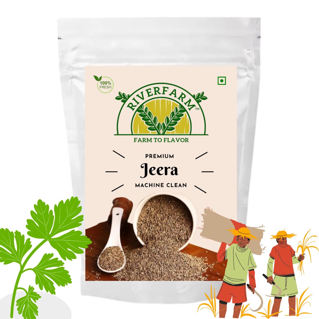 RiverFarm Premium Cumin (Jeera) Whole 950gm, Machine Cut & Clean Jeera Whole, Chemical Free & Pesticides Free, जीरा साबुत (950gm) (B0D3VLX9BW) Amazon Price History, Amazon Price Tracker