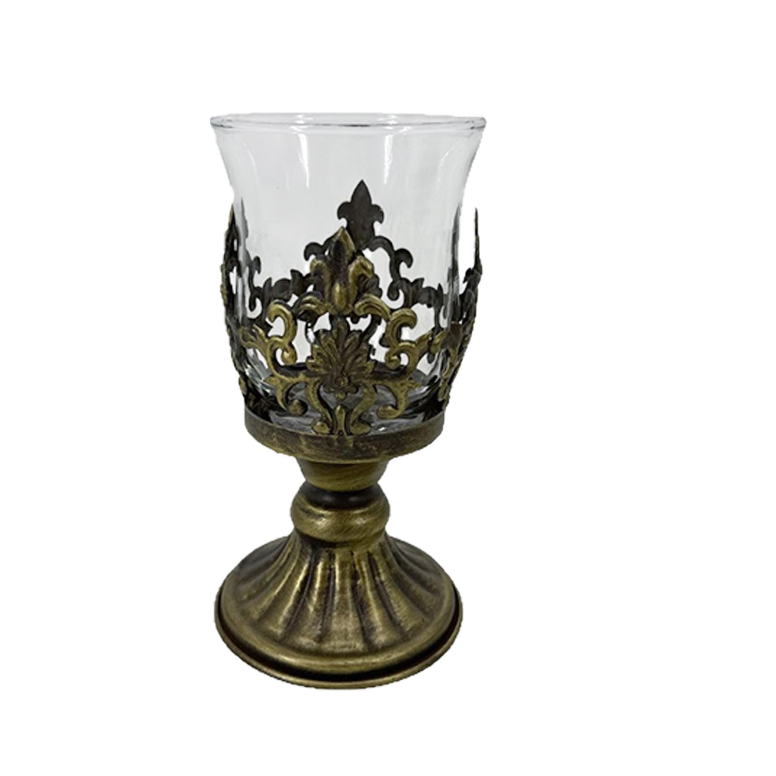 Jazuaiao Windbreak Holders Pillar Candleholders with Clear Glass Sleeve Decorative Stand for Centerpieces Holders with Clear Glass Sleeve