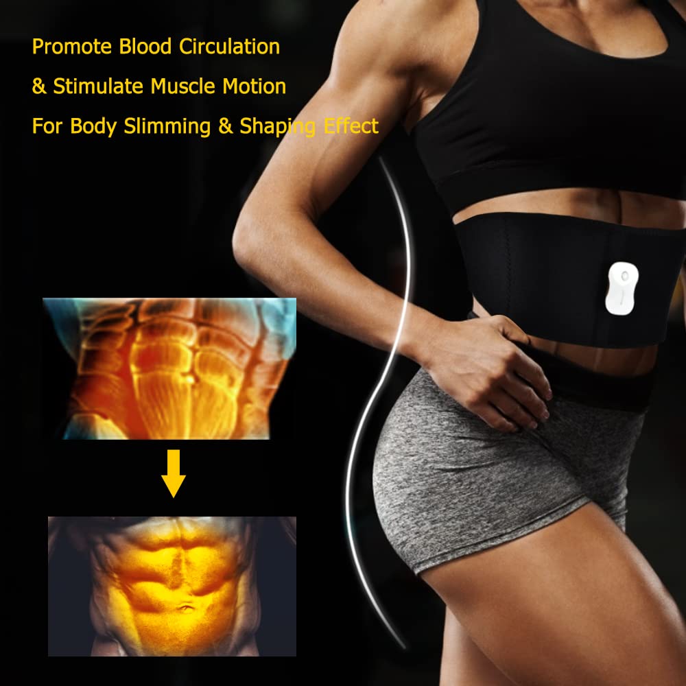 12Tryby 30Siły Kontrola Aplikacji Ems Stymulator Mięśni Odchudzający Pas Odchudzający Masażer Fitness Wibracja Talii Trener Mięśni Brzucha