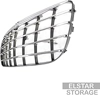 Vista 2 de CarPartsDepot Nueva parrilla delantera cromada plateada compatible con Chrysler Sebring Sedan Convertible