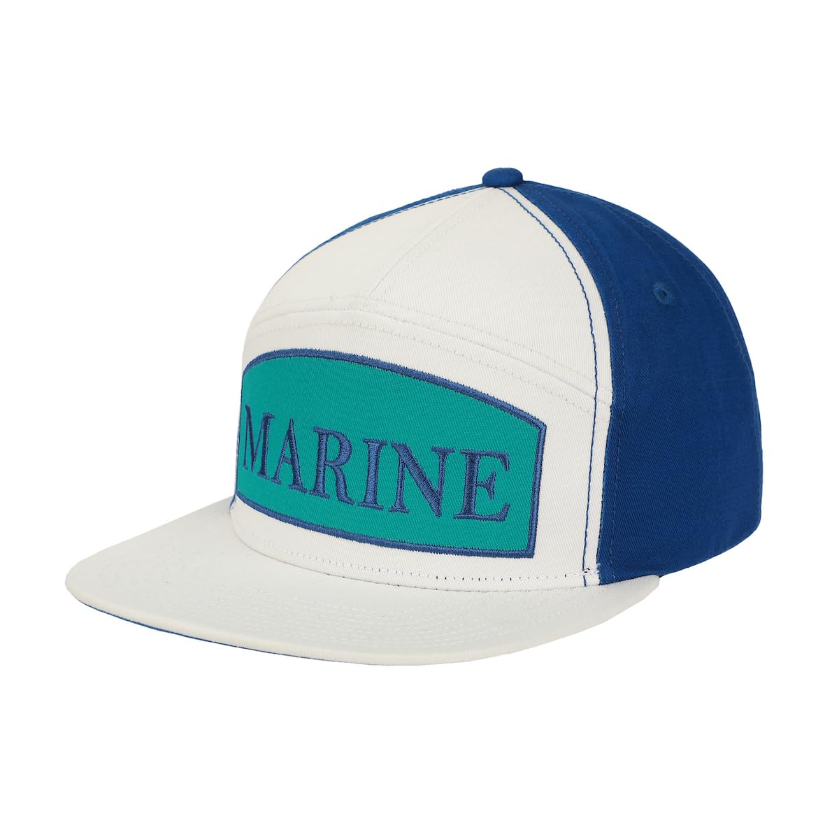 BioworldOne Piece Live Action Marine Logo Blue & White Snapback Hat