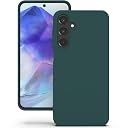 YATWIN Silicone Back Case for Samsung Galaxy A55, Soft-Touch Phone Back Cover for Samsung Galaxy A55 - Dark Green gallery image