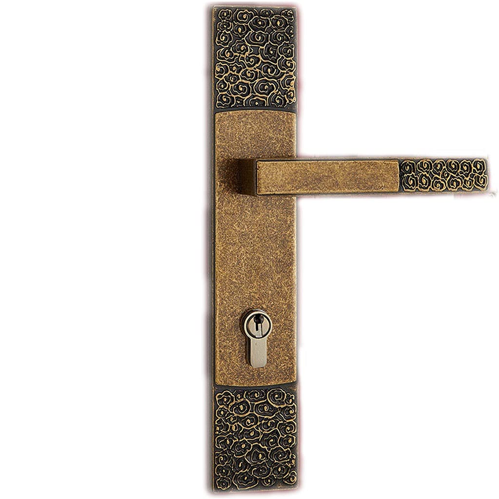 Poignée de porte d'intérieur en cuivre idéale pour l'entrée de chambre