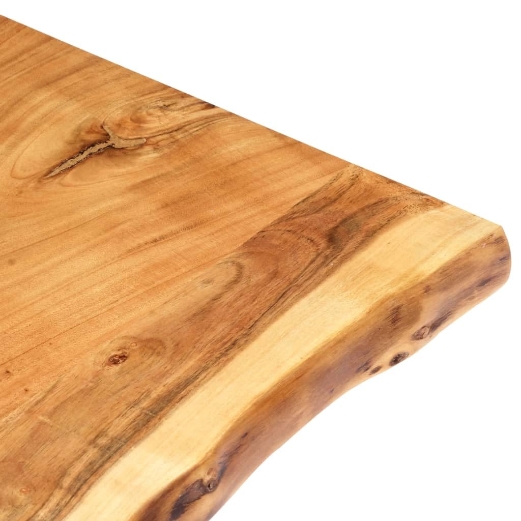 vidaXL Superficie de Mesa Restaurante Comedor Salón Sala de Estar Oficina Mueble Encimera Tablero 118x(50-60) x2,5 cm Madera Maciza Acacia