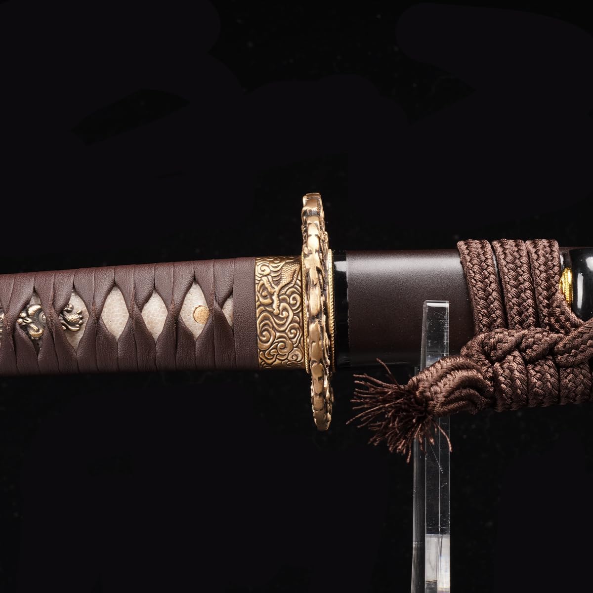 ShadowDancer Handmade Full Tang Katana Sword - Authentic T10/1095 Steel Blade with Real Hamon,Not L6 Clay Temper, and Sharp Edge - Perfect for Iaido, Martial Arts Practitioners
