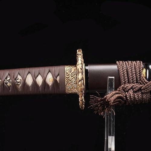 Miniatura 5 de ShadowDancer Handmade Full Tang Katana Sword - Authentic T10/1095 Steel Blade with Real Hamon,Not L6 Clay Temper, and Sharp Edge - Perfect for