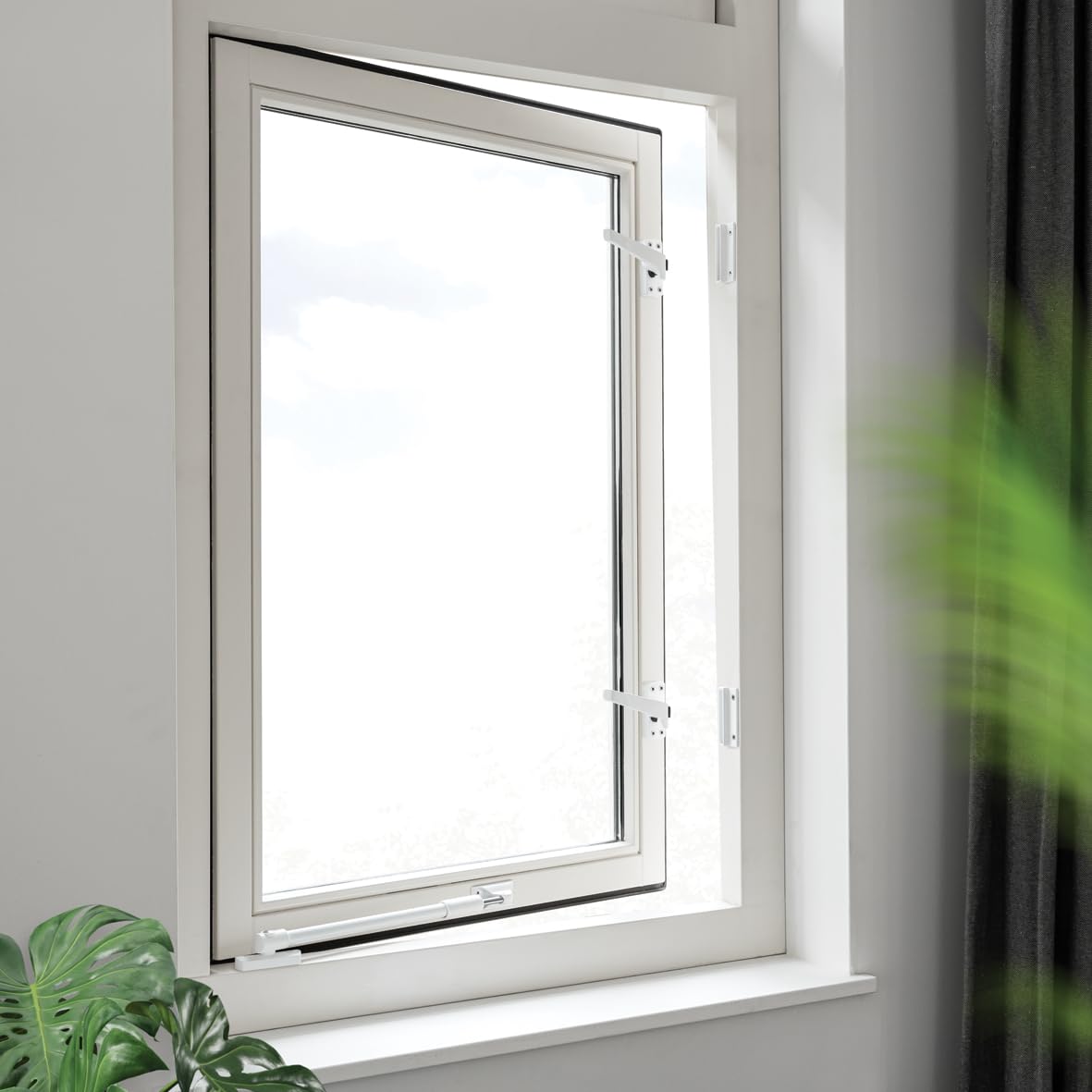 AXA Fenstergriffe 2er set - 3308 - Fenstersicherung - Links drehend