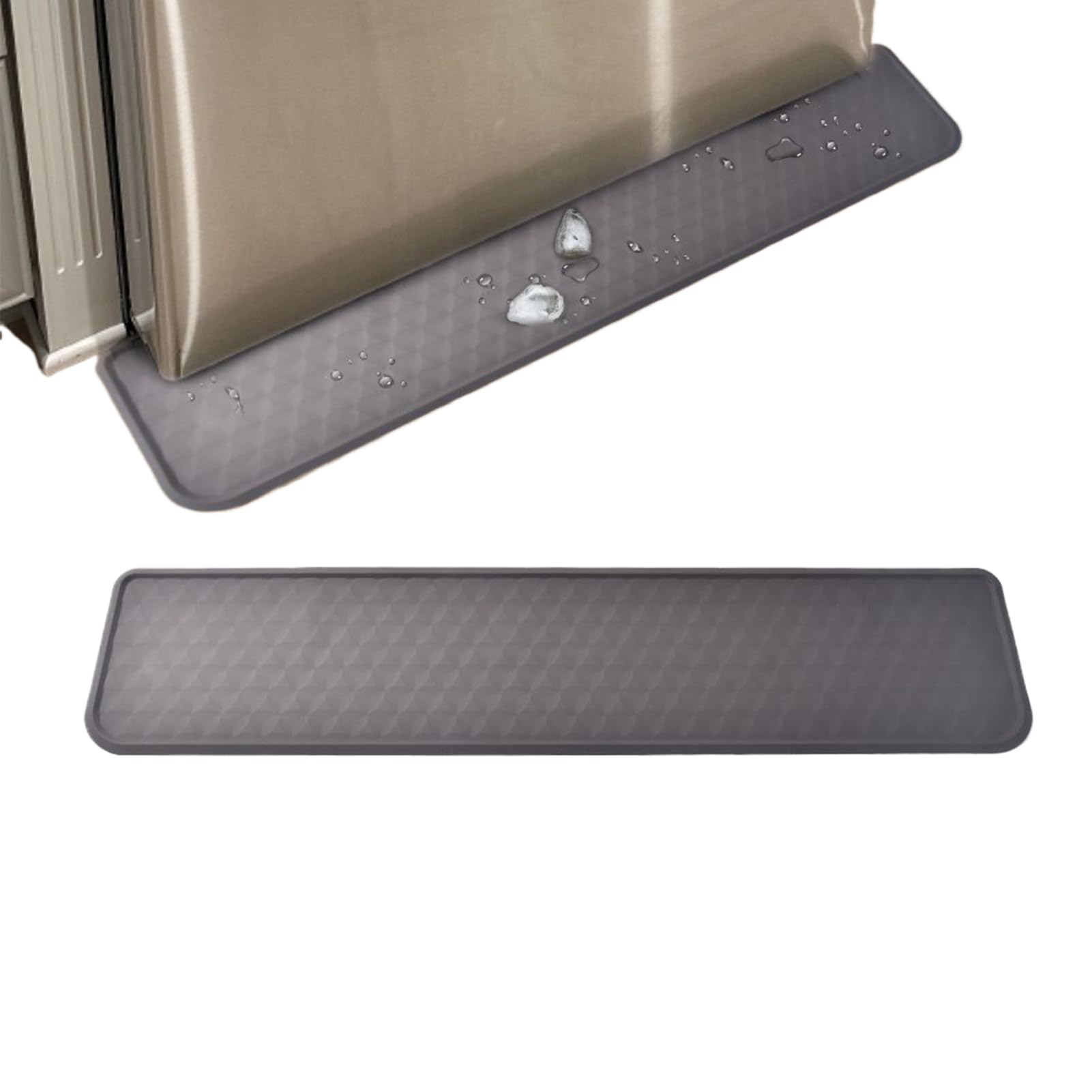Alfombrillas para refrigerador de silicona antideslizante con protector impermeable lavable