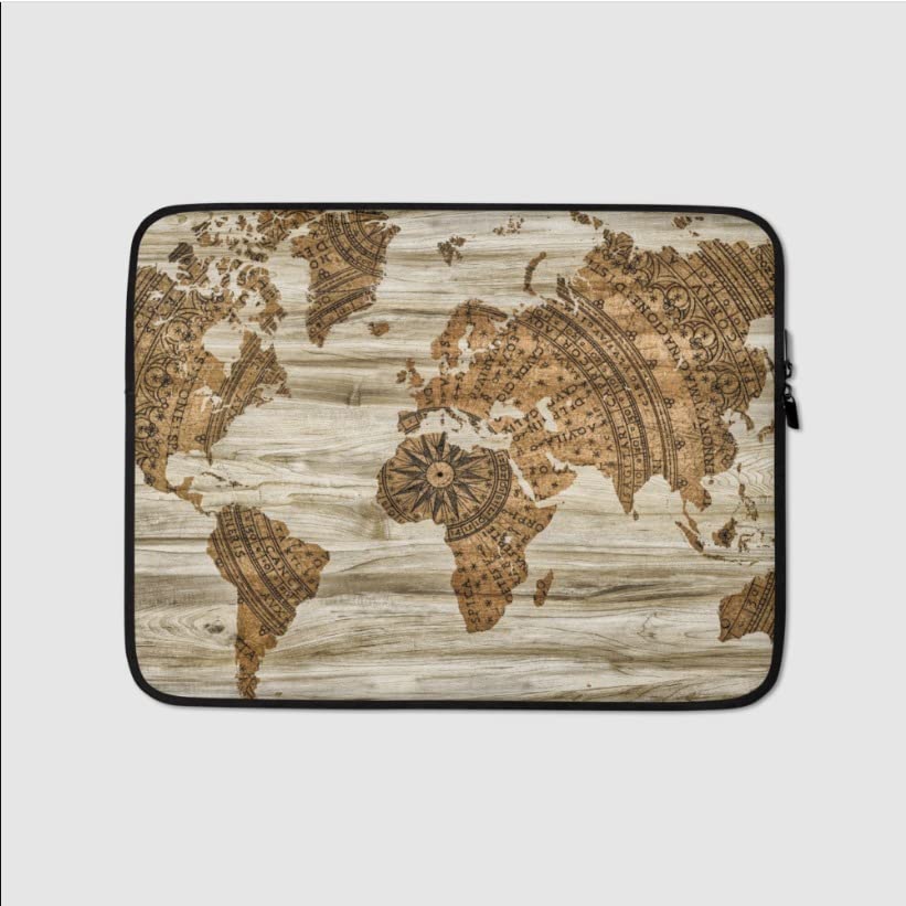 Tediline Laptop Sleeve for All Laptop,Tablet Bag, Case,Pouch,Retro Map (13 Inch) (B0C2HX7MMV) Amazon Price History, Amazon Price Tracker