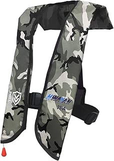 HWAYAN Automatic Inflatable Life Jacket | Inflatable PFD Jackets for Adults|Kayak Life Vest | for Outdoor Water Sports | Fishing Sailing | Jet Skiing | Supports up to 330 lbs