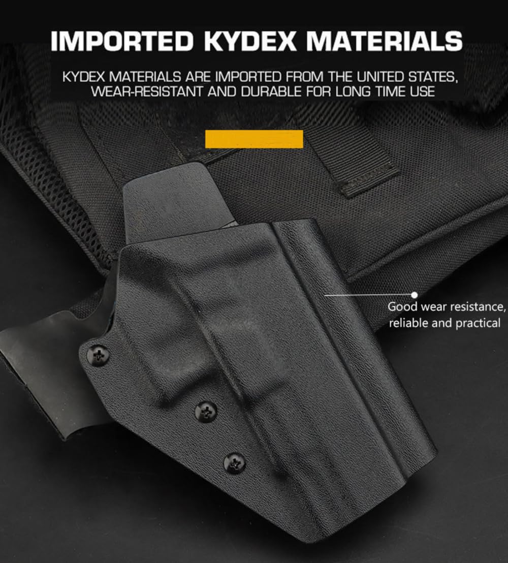 ACEXIER Kydex Fondina per G1ock 43/43x Pistola da caccia militare leggera Fondina Vita Portare QLS Kit di sgancio rapido Coscia QLS Adattatore Base