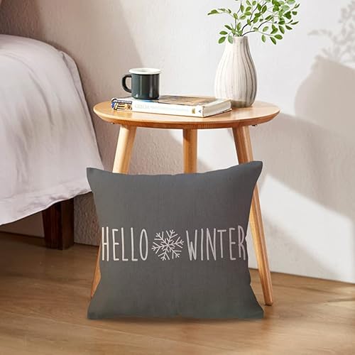 Miniatura 8 de ULOVE LOVE YOURSELF Hello Winter - Funda de almohada de 12 x 20 pulgadas, fundas de almohada decorativas de Navidad verdes y brillantes, fundas de