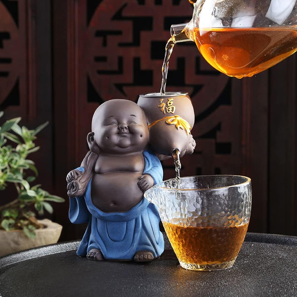 XIALON 6.1inch Purple Clay Tea Strainer Tea Set Accessories Maitreya Tea Filter Tea Ceremony