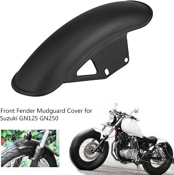 Motorcycle Front Mud Flap Guard for GN125 GN250 Black Metal Mudguard Cover Heavy Duty Off Road Protection