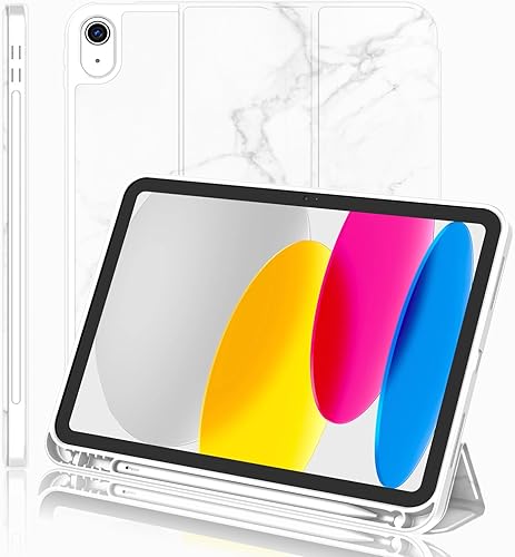 Miniatura 41 de iMieet Funda para iPad (A16) de 11ª generación/iPad de 10ª generación [11 pulgadas 2025/10.9 pulgadas 2022] con soporte para lápices, funda Azul