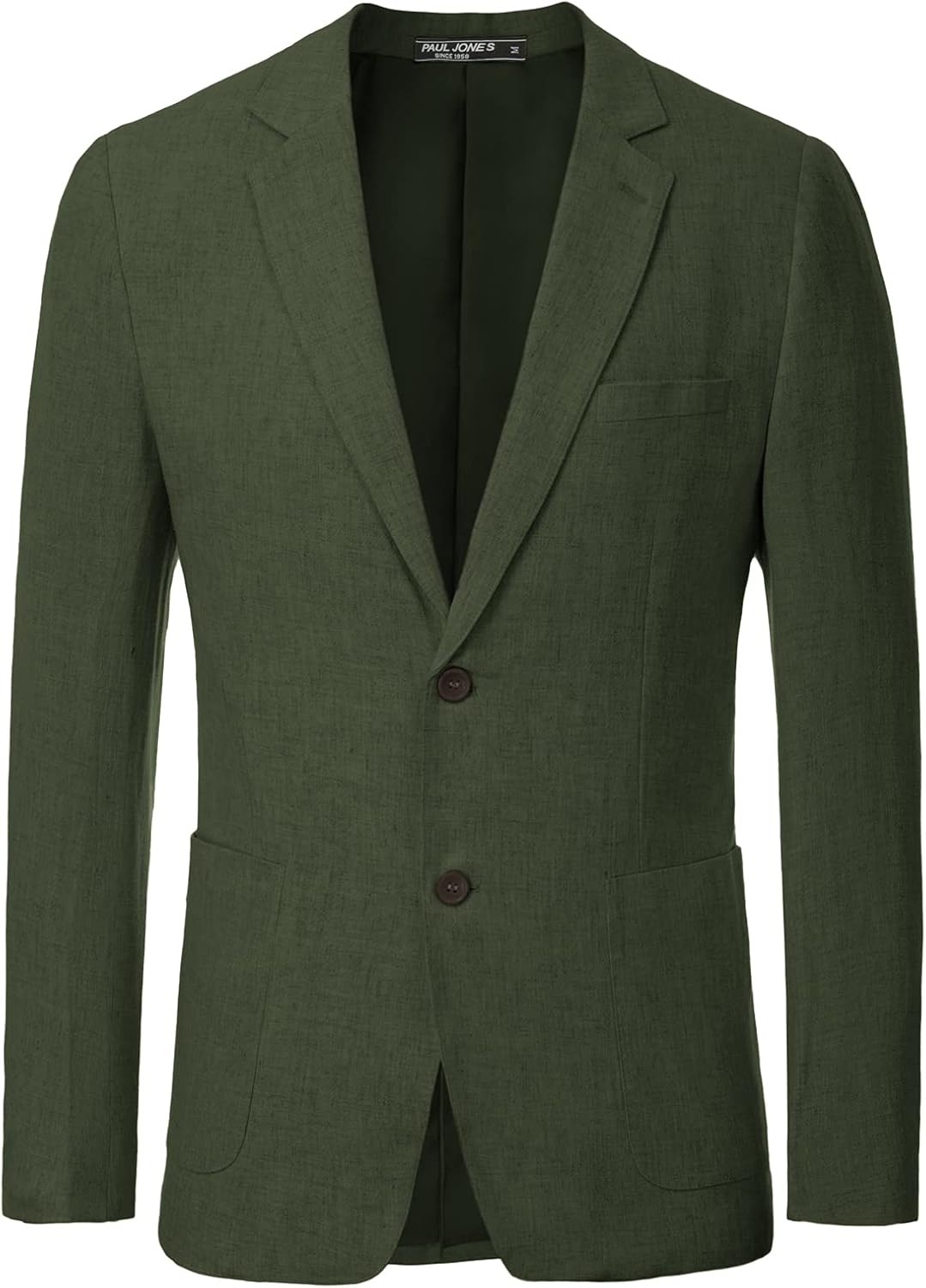 PJ PAUL JONES Men's Slim Fit Lightweight Linen Jacket Tailored Blazer Sport Coat at  Men’s Clothing store