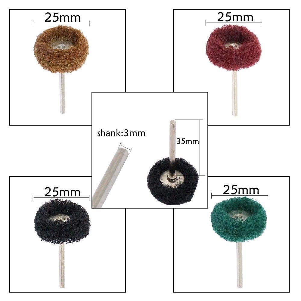 Maso Lot de 40 roues de polissage pour outil rotatif Dremel 25 mm