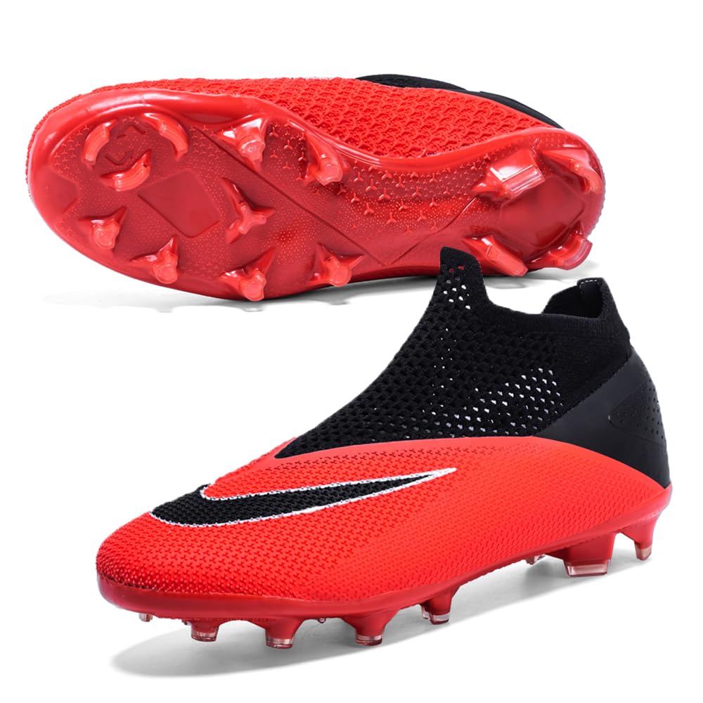 SuccttssfulMen's Lightweight Soccer Cleats for Football Training: Non-Slip Professional Futsal Shoes - Futsal Shoes for Youth