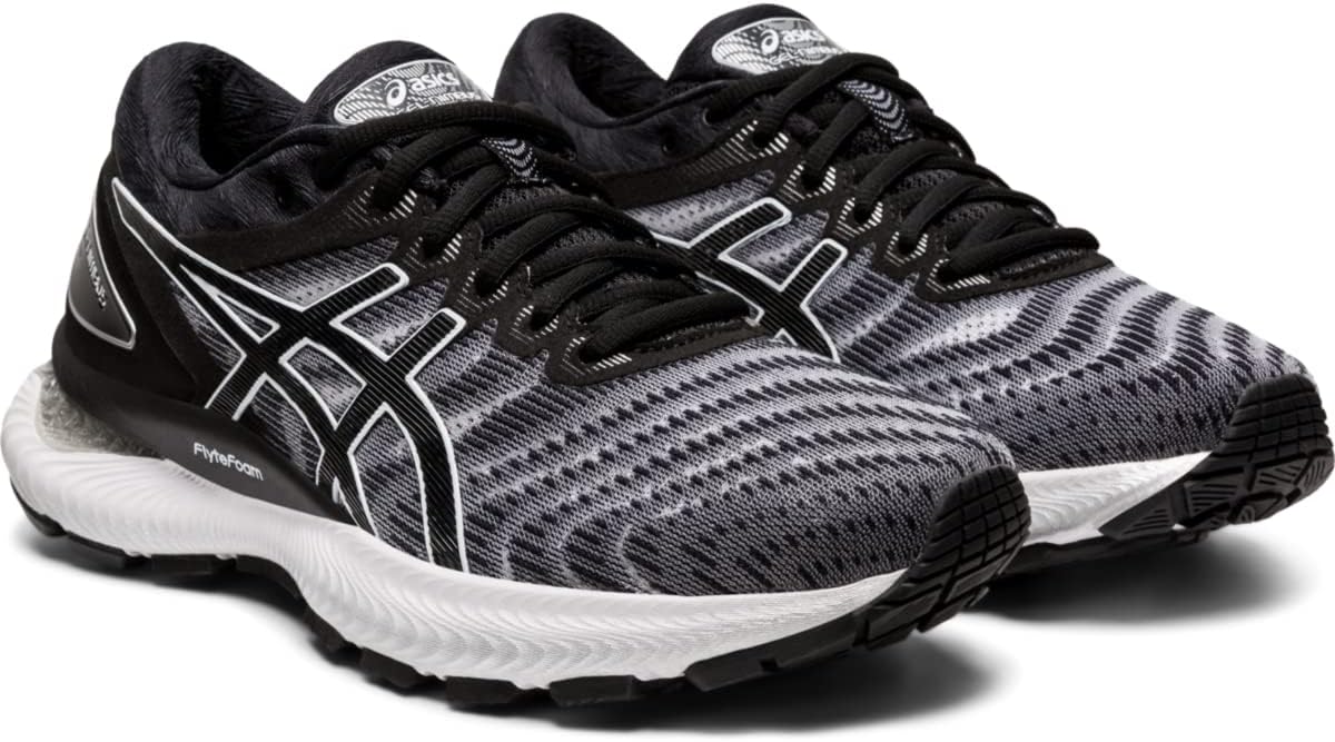 ASICS Women's GEL-Nimbus 22 Running Shoes 6 White/Black