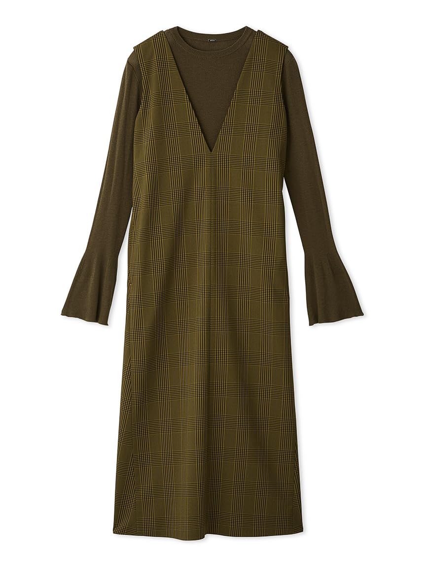 Amazon.co.jp: [ミラオーウェン] リブニットセットVネックジャンパー