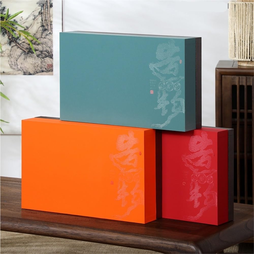 ULTRAWAVE Latas De Té Contenedor de Almacenamiento de té a Granel, Tarro de Cocina, Lata sellada, Juego de té Retro, Caja de Regalo de Doble Lata, Caja vacía Tarro para Guardar Té(C)