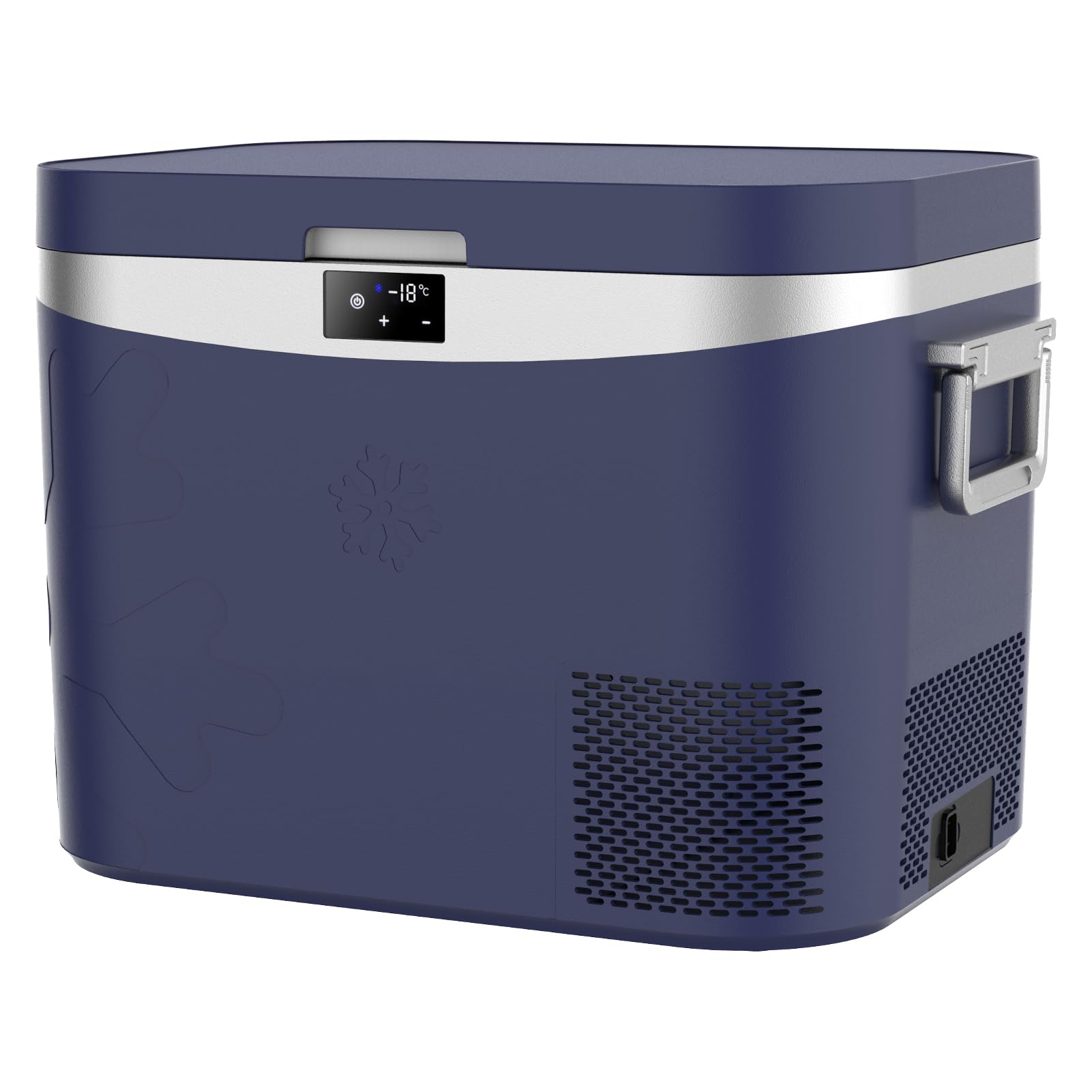 BINGI przenośna lodówka elektryczna 18 l, 12/24 V DC, elektryczna zamrażarka, przenośna zamrażarka do samochodu, ciężarówki, na piknik, kemping i do użytku domowego