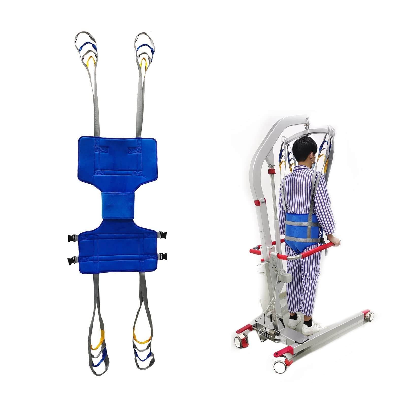 Cinturón de Transferencia Médica ​elevación,Arnés de Elevación de Paciente de Cuerpo Completo,Cinturón for Caminar Asistido por El Paciente ,para Personas Mayores Discapacitado g ( Size : Medium )