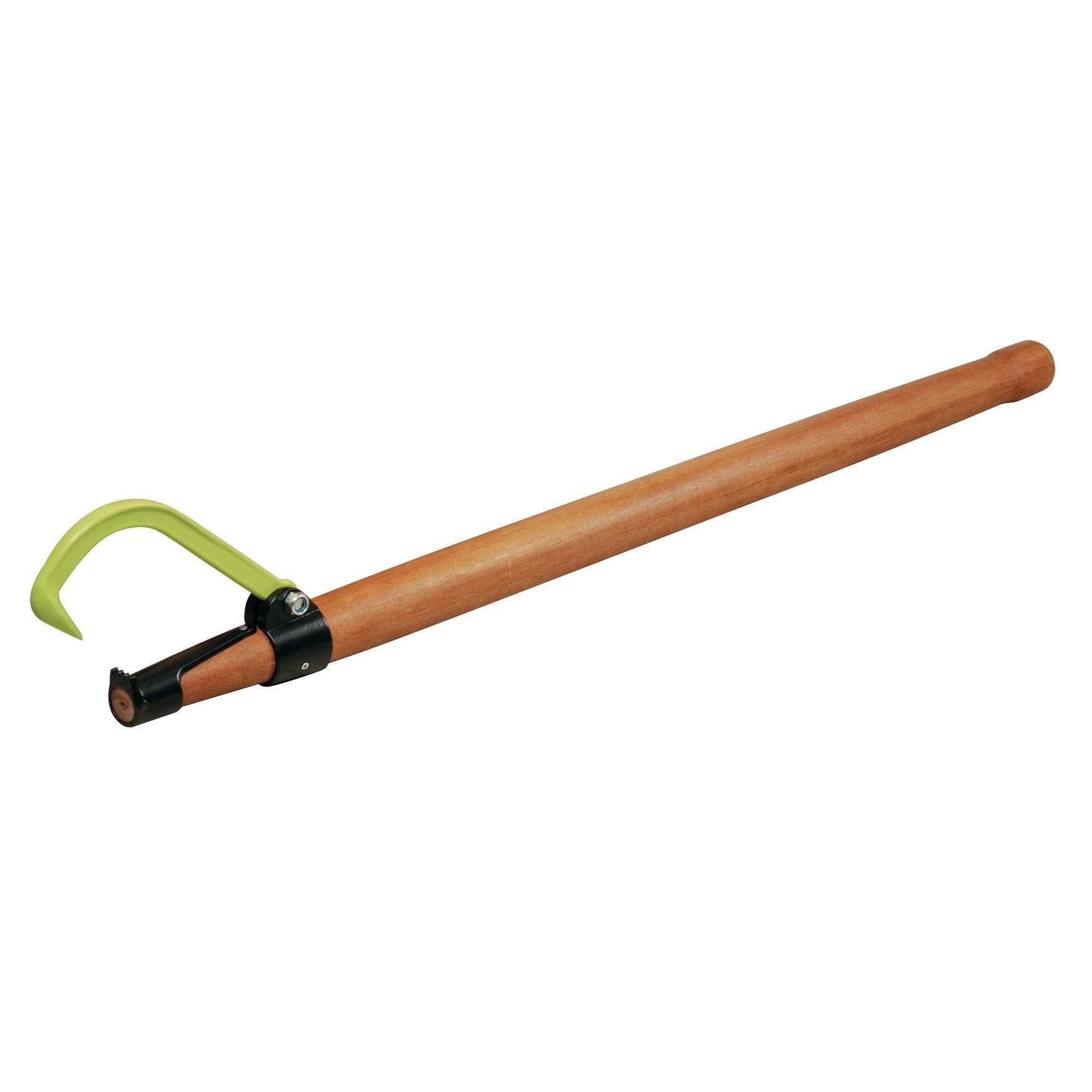 Timber Tuff 4-Foot Cant Log Roller, Lightweight Wood Handle and Hook Tool for Heavy-Duty Lifting, Lumber, Logging, and Firewood, TMW-30, Brown