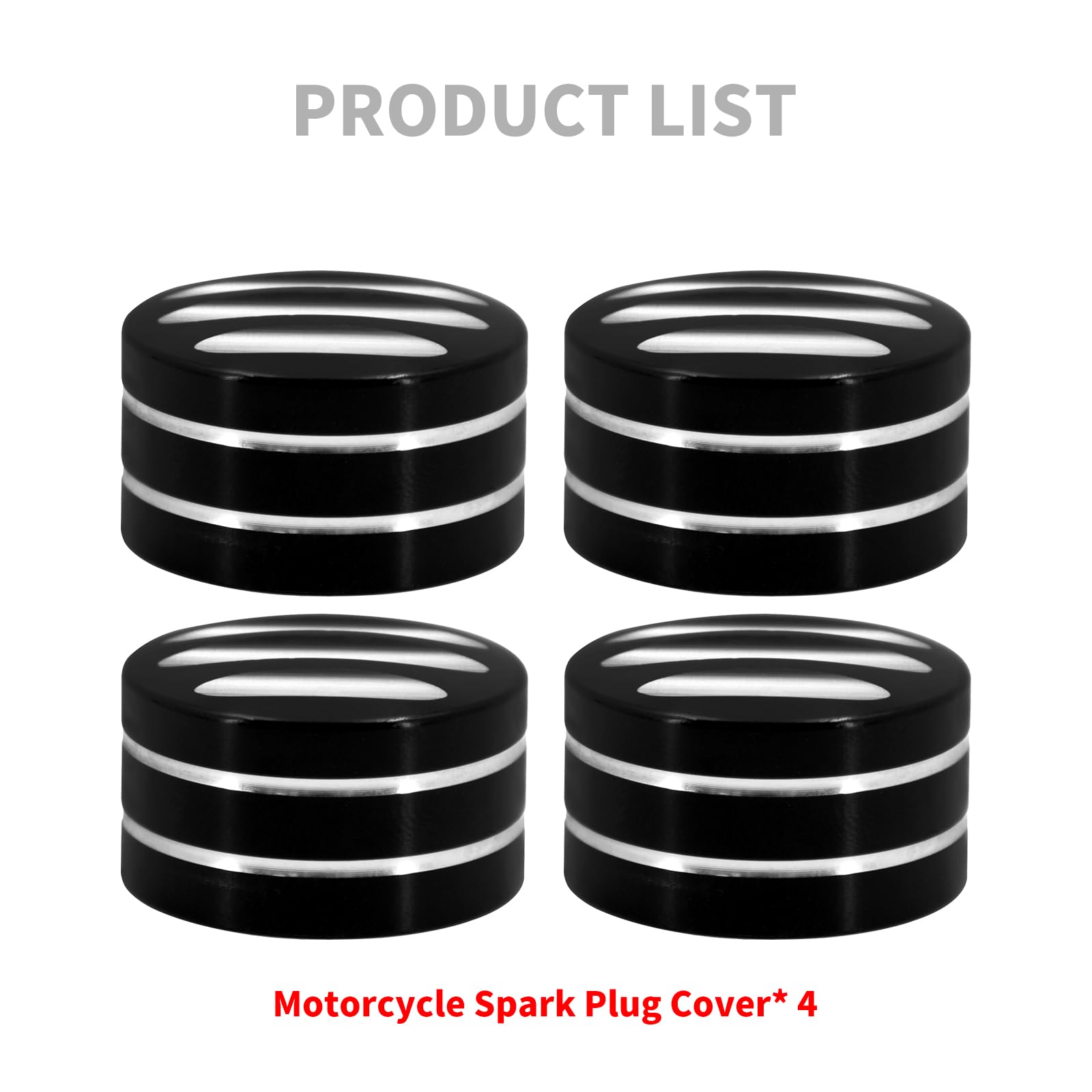 HDBUBALUS Motorcycle Head Bolt Cover Spark Plug Cover Fit For Harley - View #2