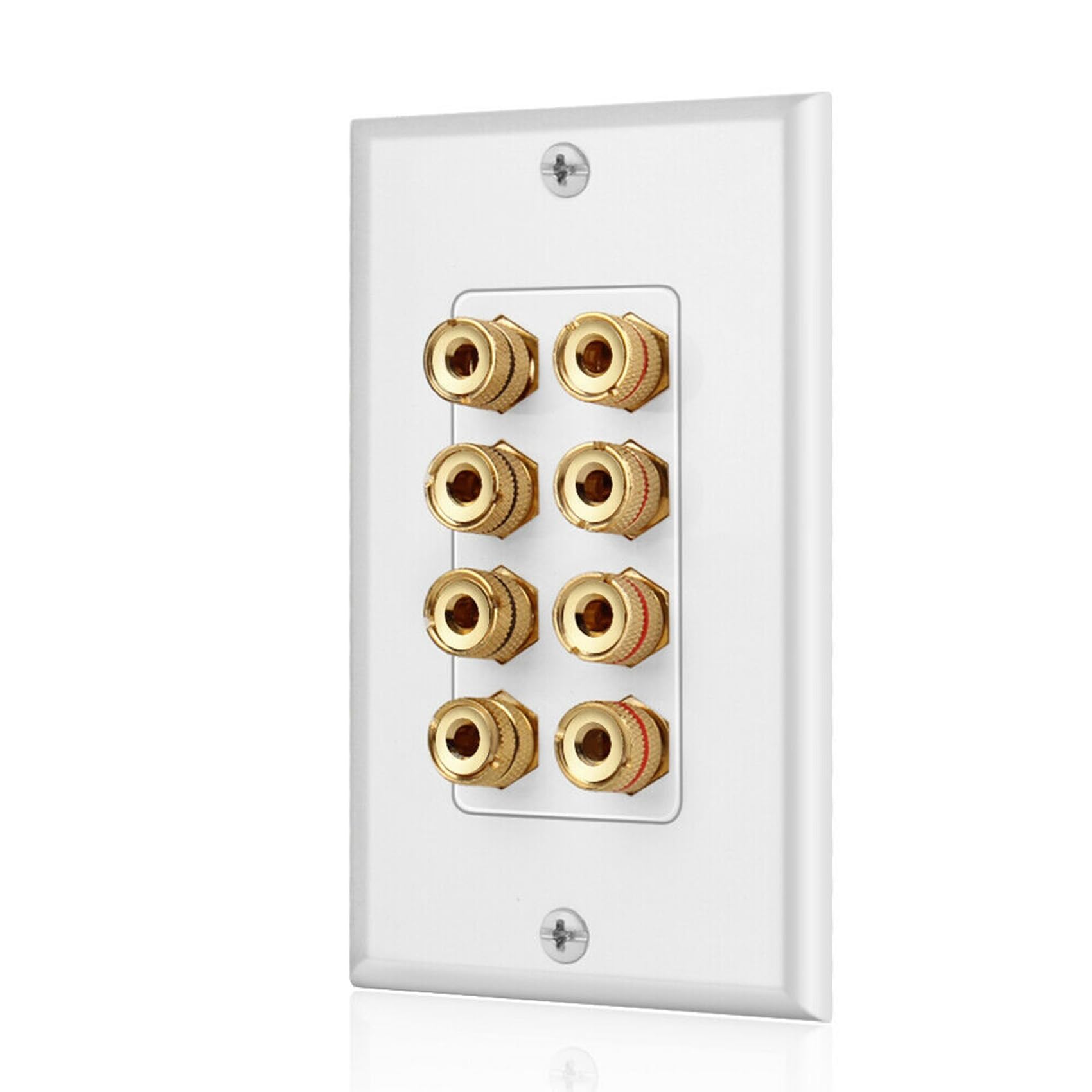 4X Płyta Ścienna do Głośników z 8 Słupkami Płyta Ścienna do Domowego Panel Audio na 4 Głośniki