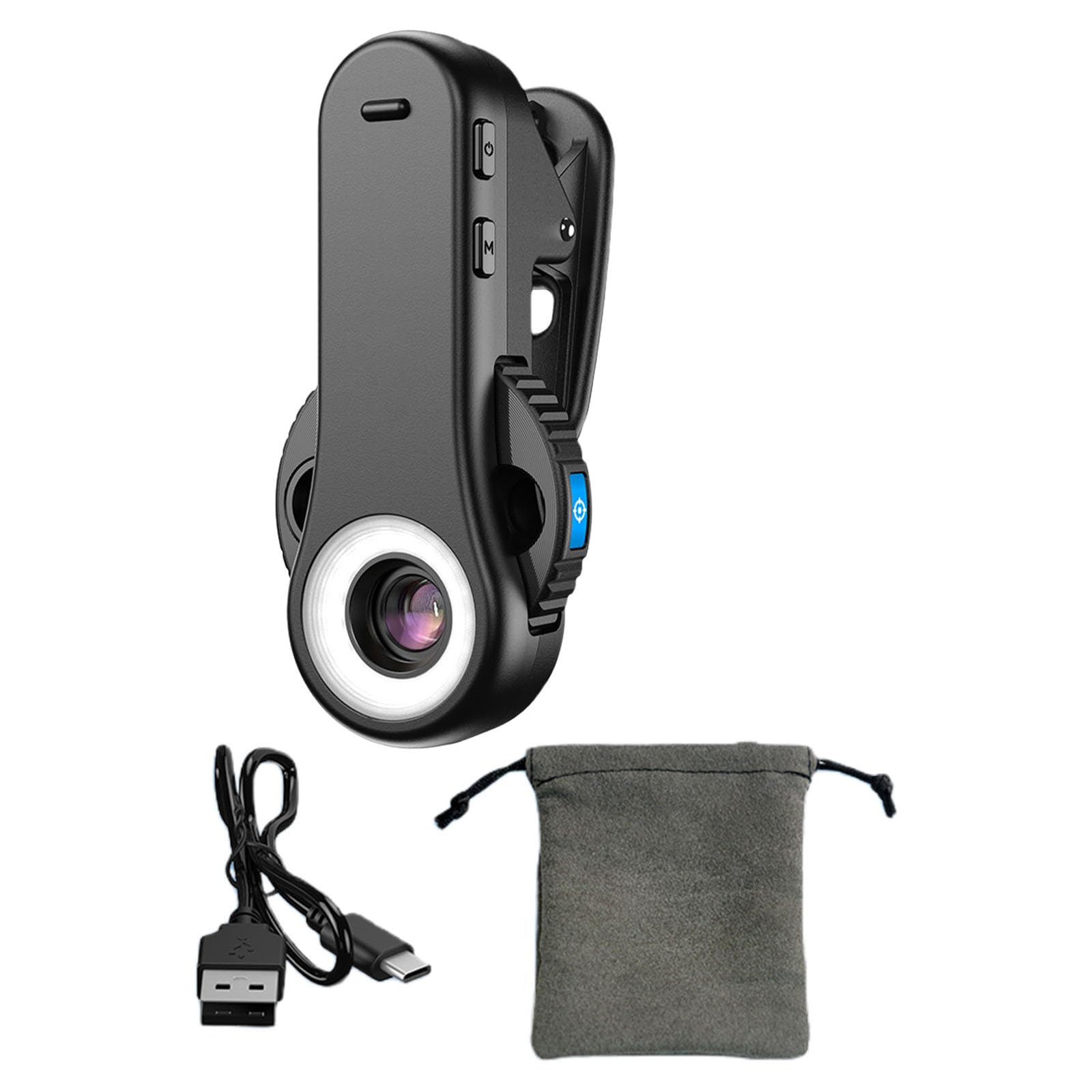 Lente de microscopio para teléfono inteligente 40X 80X 120X con iluminación para inspección detallada de joyas para varios dispositivos Lente de microscopio para teléfono inteligente con iluminación