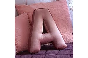 Soft & Sweet Velvet Letter A Pillow: A Perfect Touch to Any Room!