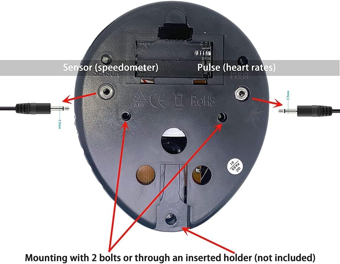 Velocímetro de repuesto para bicicleta estacionaria, computadora de bicicleta estática, rastreador de frecuencia cardíaca, monitor de bicicleta interior LCD