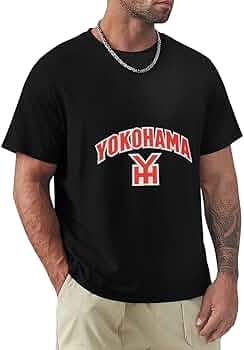 Amazon.co.jp: 横浜 高校野球 1 丸首 Tシャツ ティーシャツ 速乾