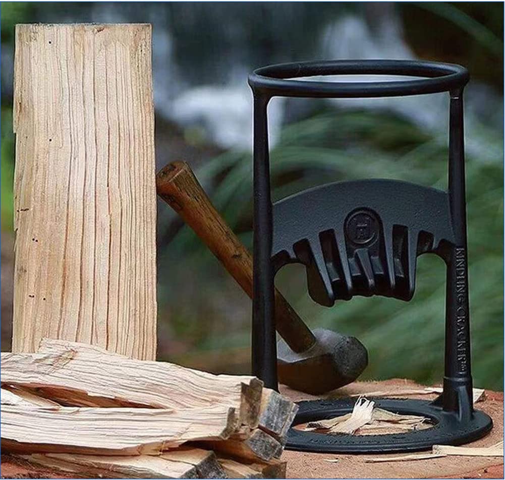 Splitter Kindling Firewood Splitter Manual del protocolo Manual de astillas de Madera Splitter de Madera rápida Herramienta de Hendidura Manual para el hogar Camping al Aire Libre,20x11cm