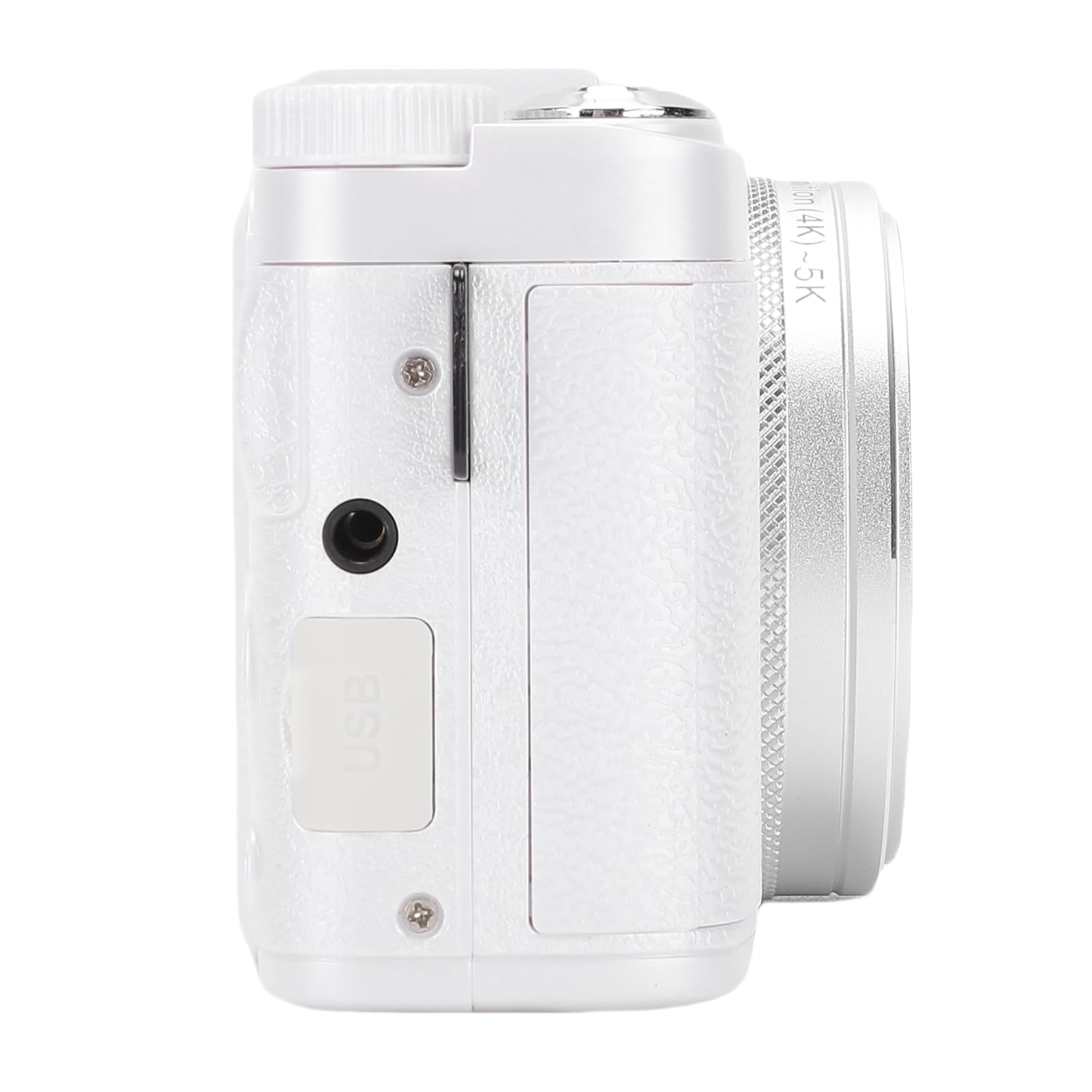 Caméra Numérique 5K avec écran Pivotant de 3 Pouces (White)