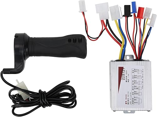 Keenso Motor del acelerador de 12V 500W Controlador de velocidad cepillado y agarre del acelerador para scooter eléctrico