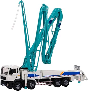Metal Ornaments for Adults, 155 Alloy Model Car Truck Concrete Pump Truck Toy, Great for Home Display, Childrens Gift