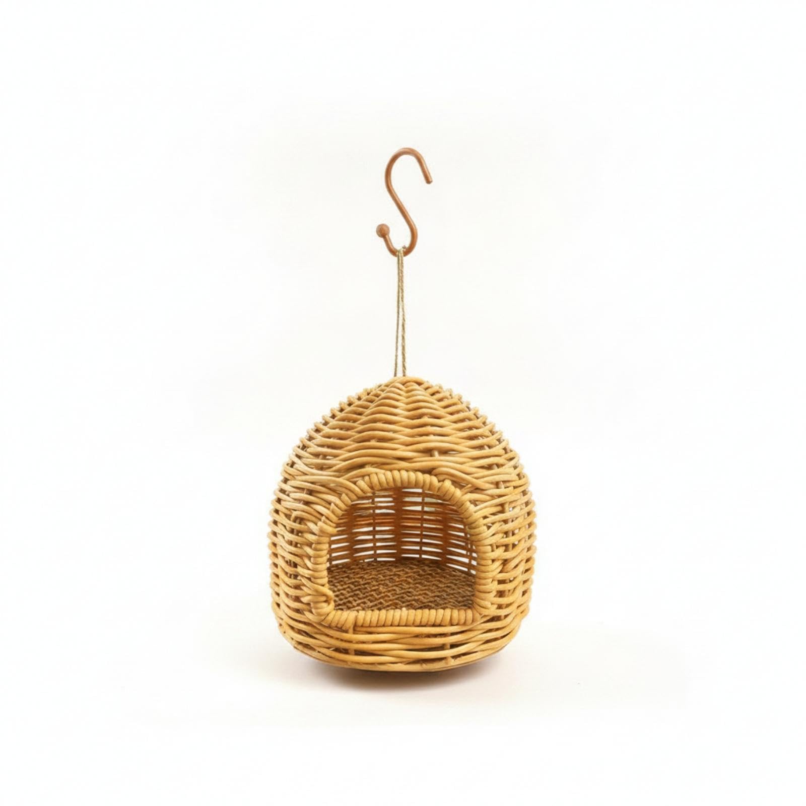 Woven Bird Nest Handwoven Hanging Bird Nest Imitation Rattan Birdhouse Mongolian Yurt-image-31